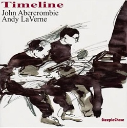 ABERCROMBIE JOHN / LAVERNE ANDY :  TIMELINE  (STEEPLECHASE)

Quarant�anni fa Bill Evans e Jim Hall registrarono due brillanti album in duo intitolati �Intermodulations� e �Undercurrent�. Ispirati da Evans e Hall, Andy LaVerne (pianoforte) e John Abercrombie (chitarra), la cui collaborazione risale alla fine degli anni �60, hanno anche loro voluto sperimentare la formazione in duo. LaVerne osserva: �Nel corso degli anni abbiamo collaborato come duo molte volte in concerti, date nei club, sessioni di workshop. Immagino che Bill e Jim ci abbiano dato un meraviglioso esempio di cosa si pu� ottenere con pianoforte e chitarra�. Registrato originariamente nel settembre 2002, �Timeline�, oggi proposto da casa Steeplechase in una preziosa versione audiofila in vinile 180 gr., � il risultato della continua voglia di sperimentare di Abercrombie e Laverne e pu� essere considerato una evoluzione del percorso intrapreso dai loro illustri predecessori. Tra i brani proposti ci sono �My Funny Valentine� (Richard Rodgers), Inner Voice (Andy LaVerne), �Turn Out the Stars� (Bill Evans) e altri ancora.