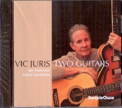 JURIS VIC :  TWO GUITARS  (STEEPLECHASE)

Vic Juris  molto noto nella zona di New York City ed in generale nei circoli jazz, per la sua abilit musicale, la sua ampia gamma stilistica e la destrezza con cui gestisce il suo strumento, la chitarra. Nell'album Two Guitars, l'intrepido trio composto da Vic Juris (chitarra), Jay Anderson (basso) ed Adam Nussbaum (batteria) interpreta 8 composizioni firmate dallo stesso chitarrista americano, oltre a E.S.P. di Wayne Shorter e Julia di John Lennon e Paul McCartney. Il risultato  un disco eccellente che si contraddistingue per la versatilit e l'inventiva di Juris come compositore e per l'armonia che regna tra i tre colleghi nel momento dell'interpretazione che nel suo insieme risulta sbalorditiva. Two Guitars  un disco intenso che  bello ascoltare e riascoltare per coglierne i tanti meravigliosi dettagli.