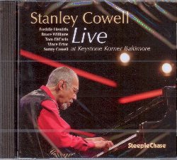 COWELL STANLEY :  LIVE AT KEYSTONE KORNER BALTIMORE  (STEEPLECHASE)

L'eccellente pianista e compositore americano Stanley Cowell, classe 1941, ha iniziato la sua carriera artistica durante la met degli anni '60 e nei successivi sessant'anni ha contribuito in modo significativo ad arricchire il panorama jazz internazionale. Pur avendo dedicato gran parte della sua carriera all'insegnamento e a comporre per grandi ensemble classici, il pianista ha comunque avuto modo di pubblicare 15 album jazz per casa Steeplechase. Live at Keystone Korner Baltimore  la registrazione live dell'esibizione di Cowell al famoso Keystone Korner di Baltimora con il suo quintetto composto da Freddie Hendrix (tromba), Bruce Williams (sax alto), Tom DiCarlo (basso), Vince Ector (batteria) oltre all'ospite Sunny Cowell che esegue una splendida versione vocale del classico Equipoise. Con una tracklist che prevede tutti originali del pianista americano oltre a Charleston Rag di Eubie Blake e It's Time di Max Roach, Live at Keystone Korner Baltimore  un disco unico che ha immortalato una delle pochissime performance live di Stanley Cowell degli ultimi anni.