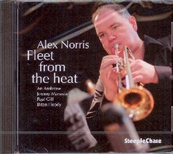 NORRIS ALEX :  FLEET FROM THE HEAT  (STEEPLECHASE)

Diplomatosi al Peabody Conservatory of Music, il trombettista e compositore Alex Norris  un importante esponente dell'attuale scena jazz newyorkese:  praticamente impossibile trovare una big band o un ensemble con cui Norris non abbia collaborato. Per Fleet from the Heat, il suo terzo disco, nonch la sua prima pubblicazione per casa SteepleChase, il trombettista ha scelto il suo quintetto composto da Ari Ambrose (sax tenore), Jeremy Manasia (pianoforte), Paul Gill (basso) e Brian Floody (batteria). Fleet from the Heat  un album di puro swinging jazz, con tutti originali firmati Norris. Nel The Penguin Guide to Jazz si pu leggere di Norris: Norris scrive e suona con rara sicurezza e raramente percorre strade troppo familiari... Non  un compositore aggressivo e la sua propensione per le dinamiche ponderate gli d la sicurezza di lasciare spazio ed intervalli inaspettati nei suoi assoli.