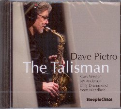 PIETRO DAVE :  THE TALISMAN  (STEEPLECHASE)

The Talisman  il nuovo album del sassofonista e compositore newyorkese Dave Pietro il cui suono puro e personale  stato definito da Chuck Berg sulla rivista JazzTimes come una delle sonorit di sax contralto pi attraenti del jazz. In The Talisman, disco che segna il debutto di Pietro su casa Steeplechase, l'artista ha creato un'avvincente selezione di suoi originali vecchi e nuovi a cui ha aggiunto un interessante adattamento dell'adagietto di Gustav Mahler dalla Quinta Sinfonia, oltre alle splendide interpretazioni di The Windmills of Your Mind di Michel Legrand e Yvette di Joe Zawinul. Al fianco di Dave Pietro in questo affascinante percorso sonoro ci sono Scott Wendholt (tromba), Gary Versace (pianoforte), Jay Anderson (basso) e Billy Drummond (batteria).