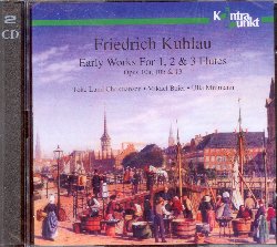 CHRISTIANSEN TOKE LUND/BEIER MIKAEL/MIILMANN ULLA :  KUHLAU: EARLY WORKS FOR 1, 2 & 3 FLUTES  (KONTRAPUNKT)

