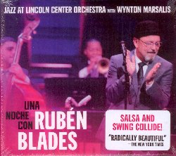 MARSALIS WYNTON :  UNA NOCHE CON RUBEN BLADES  (BLUE ENGINE)

Alla fine del 2014 la Jazz at Lincoln Center Orchestra (JLCO) e Wynton Marsalis hanno accolto un ospite molto speciale sul palco del Rose Theater di New York: si tratta del cantautore, attore ed attivista, nove volte vincitore di Grammy Award, Ruben Blades. Una Noche con Ruben Blades propone la registrazione live di questo straordinario evento che ha visto sullo stesso palco dei giganti della musica che hanno fatto incontrare e dialogare il mondo della salsa con quello dello swing. Blades ha eseguito alcuni dei suoi successi pi apprezzati degli ultimi quarant'anni come Pedro Navaja, El Cantante, Patria e si  divertito ad interpretare standard dello swing come Too Close to Comfort e Begin the Beguine, arrangiati per orchestra dal geniale bassista della JLCO Carlos Henriquez che DownBeat ha definito un vero maestro emergente dell'idioma del jazz latino. L'essenza di Una Noche con Ruben Blades  contenuta in queste parole di Henriquez: Jazz  prendere cose vecchie per crearne di nuove. Noi abbiamo fatto esattamente questo usando il grande Songbook americano ed i ritmi afro-cubani che caratterizzano tutta la meravigliosa musica che Blades ha cantato quella sera. La musica che ho arrangiato per Ruben Blades e l'orchestra suona come Panama, New Orleans e New York messe insieme. Una Noche con Ruben Blades  un'esperienza sonora davvero unica ed imperdibile!