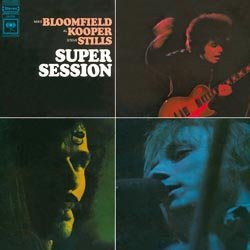 BLOOMFIELD MIKE / KOOPER AL / STILLS STEVEN :  SUPER SESSION  (SPEAKERS CORNER)

(Columbia CS 9701) Mike Bloomfield, Steven Stills (el-g); Al Kooper (p, org, voc, g, el-g); Barry Goldberg (el-p); Harvey Brooks (b); Eddie Hoh (dr) - Prodotto da Al Kooper. Con un titolo come Super Session, Bloomfield, Kooper e Stills puntano davvero in alto, considerando che una sessione perfetta non  una cosa che si possa pianificare. Solo quando il tempo, lo spazio ed il pubblico ci mettono del loro, quando la fortuna gioca a favore e quando tutti i musicisti hanno una buona giornata, allora  forse possibile immortalare un momento musicale davvero magico. Senza dimenticare i tecnici del suono che pure devono essere dell'umore giusto! Questa rara concomitanza di fortunati eventi si  verificata durante la registrazione della maggior parte dei 9 brani contenuti nel disco, uscito originariamente per la Columbia Records nel 1968, Super Session che comprende tra gli altri Season Of The Witch (Donovan), You Don't Love Me (Willie Cobb) ed il classico di Bob Dylan It Takes A Lot To Laugh, It Takes A Train To Cry. In generale si pu dire che i brani pi belli sono quelli con Steve Stills, tracce in cui l'interazione tra i musicisti raggiunge livelli davvero molto alti con gli interpreti che s'influenzano a vicenda. Nella super session con Kooper e Bloomfield, il chitarrista  spinto in primo piano, mentre gli altri musicisti rimangono sullo sfondo. In pi di un'occasione in questo disco i tre artisti riescono addirittura a superare i momenti pi indimenticabili che li hanno visti protagonisti insieme ai loro rispettivi gruppi ossia Kooper con i Blood, Sweat & Fire, Bloomfield con gli Electric Flag e Stills con i Buffalo Springfield. Nel 1968 la rivista Rolling Stone giudic Super Session come una delle migliori uscite dell'anno: un riconoscimento che  del tutto comprensibile ascoltando il disco e che  valido ancora oggi.