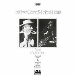 McCANN LES & HARRIS EDDIE :  SWISS MOVEMENT  (SPEAKERS CORNER)

(Atlantic SD 1537) Eddie Harris (ts); Benny Bailey (tp); Les McCann (p, v); Leroy Vinnegar (b); Donald Dean (dr) - Registrato nel giugno del 1969 live al Montreux Jazz Festival. Prodotto da Joel Dorn e Nesuhi Ertegun. Les McCann suonava gi da 10 anni nei club e negli studi di registrazione della costa occidentale degli Stati Uniti quando la sua apparizione del 21 giugno del 1969 al nuovo festival di jazz di Montreux, sul lago di Ginevra, cambi tutto: questa apparizione sarebbe diventata il suo successo pi grande di sempre. Swiss Movement, la registrazione live di quello storico evento, si apre con Compared to What, una melodia accattivante, inconfondibile, piena di groove e soul, ironica ed emozionante che ancora oggi viene passata per radio in tutto il mondo. Poi  il turno di Cold Duck Time, brano composto da Eddie Harris che al sax tenore d il meglio di s. Ascoltando Swiss Movement  possibile notare come per Benny Bailey i temi sconosciuti fossero una sfida, ma nonostante ci il maestro riesce comunque a catturare l'attenzione e l'ammirazione di tutto il pubblico. Swiss Movement , e rimarr per sempre, uno dei dischi jazz live pi belli di sempre e per questo non dovrebbe mancare dalla collezione di qualsiasi amante della buona musica.