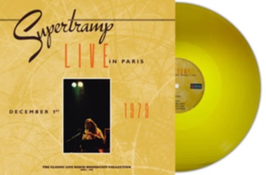SUPERTRUMP :  LIVE IN PARIS 1979 (YELLOW VINYL)  (SECOND RECORDS)

�Live in Paris 1979� propone la registrazione live del concerto che i Supertrump hanno tenuto al Pavillon de Paris il 1 dicembre 1979. Con una formazione che comprendeva Rick Davies (tastiere e voce), Roger Hodgson (chiatarra, tastiere e voce), Dougie Thomson (basso), Bob Siebenberg (batteria e percussioni) e John Anthony Helliwell (fiati e voce), la formazione britannica attiva dal 1970 al 2015, mette in scena il suo rock progressivo con grinta ed energia. La tracklist comprende il grande successo dei Supertrump, �Breakfast in America�, brano del �79, contenuto nell�omonimo album, che al tempo si impose ai vertici delle pi� importanti classifiche europee restando una delle radio-hits preferite anche ai giorni nostri.