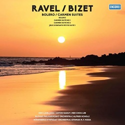 RSO LJUBLJANA / SLOVAK PHILHARMONIC ORCHESTRA / NUREMBERG SYMPHONY ORCHESTRA :  RAVEL/BIZET: BOLERO, CARMEN SUITES  (BELLEVUE)

La rinomata orchestra sinfonica della radio di Lubiana diretta dal maestro Anton Nanut, l�orchestra filarmonica slovacca diretta da Alfred Scholz e l�orchestra di Norimberga guidata da Othmar M. F. Maga propongono le loro splendide interpretazioni del �Bolero� di Maurice Ravel e della �Carmen� di Georges Bizet. �Ravel/Bizet: Bolero, Carmen Suites� � un disco che presenta due opere di grandissimo successo, da sempre molto amate dal pubblico per la loro potenza musicale e i ritmi travolgenti.