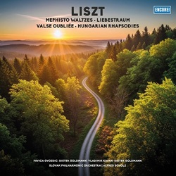 VARIOUS :  LISZT - MEPHISTO WALTZES, LIEBESTRAUM, VALSE OUBLIEE, HUNGARIAN RHAPSODIES  (BELLEVUE)

Grandi interpreti come Pavica Gvozdic, Dieter Goldmann, Vladimir Krpan, Alfred Scholz e la Slovac Philharmonic Orchestra interpretano un�eccellente selezione di alcuni capolavori del grande Franz Liszt (1811-1886), compositore, pianista, direttore d�orchestra e organista ungherese del periodo romantico. La playlist propone alcune delle opere pi� amate di Liszt, pezzi di rara bellezza e intensit� che uniscono una virtuosit� quasi demoniaca a un profondo lirismo romantico. Non resta dunque che lasciarsi andare all�incanto sonoro di �Mefisto Valzer�, �Sogno d�amore�, �Valzer dimenticati� e �Rapsodia ungherese�.