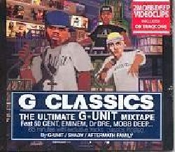 VARIOUS :  G CLASSICS  (NOCTURNE)

G Classics  una imperdibile compilation di 65 minuti che propone il meglio della produzione hip hop e rap della famiglia G-Unit / Shady / Aftermath, mixata con i loro campionamenti originali: perfetto per ripercorrere il sound dei breakbeats classici miscelati alle hit pi calde di oggi. Appositamente ideato dalla crew per mandare in auge i collezionisti, G Classics  un'ode all'hip hop del passato ed un riverente saluto ai musicisti che hanno contribuito a creare la storia di rap e hip hop continuando ad influenzare anche le sonorit dei nostri giorni. G Classics propone le hits di artisti leggendari come Barry White, Danny Rivera, Willie Hutch, Nina Simone, Aerosmith, Joe Simon, Dido e Bob Marley, mixate con freestyles esclusivi dei membri della grande famiglia composta dalle crew G-Unit, Shady ed Aftermath, composti dai pi pericolosi producers in circolazione come Hi-Tek, Sha Money XL, Just Blaze, Alchemist, Focus, Black Jeruz, Jake One e Dj Khalil. Oltre al lungo dj mix, come bonus il cd contiene anche due videoclip di Mob Deep. Un album perfetto, quasi educativo, anche per chiunque voglia imparare a comporre in rima sciolta o voglia diventare un producer hip hop. L'educazione  il passaporto per il futuro, perch il domani appartiene a coloro che lo stanno preparando gi da oggi (Malcom X).